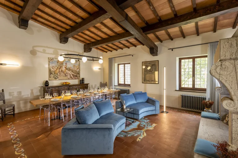 Interni Villa Pianoia - Soggiorno in Val d’Orcia Toscana